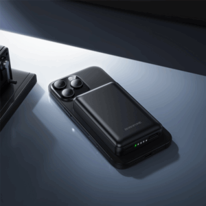 Borofone Power Bank 5000mAh BJ82 Dawn - USB - magnetic with induction charging juodos spalvos - Image 6