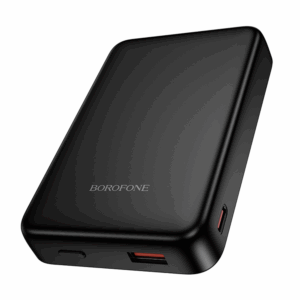 Borofone Power Bank 10000mAh BJ82A Dawn - USB + Typ C - PD 20W magnetic with induction charging juodos spalvos - Image 3