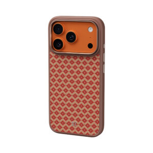 Benks Magnetic Armor Pro Armor Grid Kevlar dėklas Metal Frame 600D (YB70) skirtas Apple iPhone 17 Pro Max oranžinės spalvos - Image 4