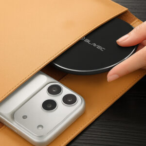 Blavec belaidis įkroviklis BQI-06 Qi 15W UniCharge (BQI06-QIB) matte juodos spalvos - Image 2