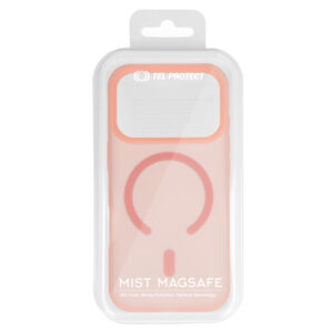 Tel Protect Mist Matte Magsafe dėklas skirtas Apple iPhone 16 Pro Max rožinės spalvos oranžinės spalvos - Image 7