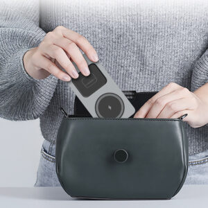 Blavec belaidis įkroviklis BQI-05 Qi 15W magnetic Magsafe 3 in 1 UniCharge (BQI05-QIMS) sidabro spalvos - Image 7