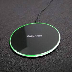 Blavec belaidis įkroviklis BQI-07 Qi 15W UniCharge (BQI07-QIB) juodos spalvos glass - Image 5