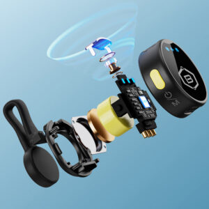 Blavec Mikrofon belaidis mikrofonas x 2 MK-02 ClipGo Combo: Typ C, Lightning, BT (LMMK02-B) juodos spalvos - Image 4