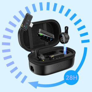 Blavec Mikrofon belaidis mikrofonas x 2 MK-02 ClipGo Combo: Typ C, Lightning, BT (LMMK02-B) juodos spalvos - Image 6