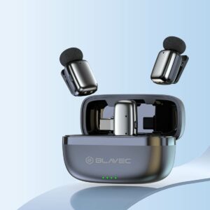 Blavec Mikrofon belaidis mikrofonas x 2 MK-03 ClipGo Typ C (LMMK03-S) sidabrinės spalvos - Image 2