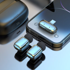 Blavec Mikrofon belaidis mikrofonas x 2 MK-03 ClipGo Typ C (LMMK03-S) sidabrinės spalvos - Image 8