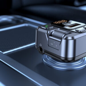 Blavec Transmiter FM Flash TR-05 MP3, Bluetooth - USB + Typ C - PD 30W (TFMFTR05-B) juodos spalvos - Image 5