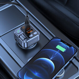 Blavec Transmiter FM Flash TR-05 MP3, Bluetooth - USB + Typ C - PD 30W (TFMFTR05-B) juodos spalvos - Image 6