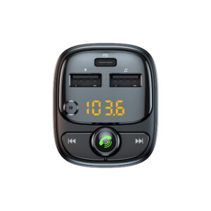 Blavec Transmiter FM Flash TR-06 MP3, Bluetooth - 2xUSB + Typ C - PD 30W (TFMFTR06-B) juodos spalvos - Image 3