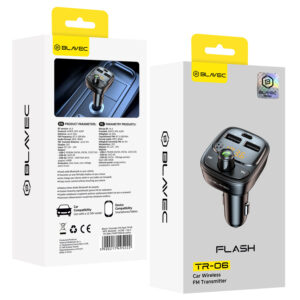 Blavec Transmiter FM Flash TR-06 MP3, Bluetooth - 2xUSB + Typ C - PD 30W (TFMFTR06-B) juodos spalvos - Image 7