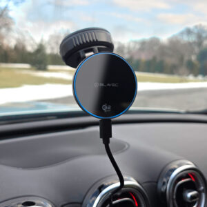 Blavec automibilinis laikiklis su belaidžiu įkrovimu BHC-02 Qi2.2 25W (BHC02-QI2PMWIB) juodos spalvos - Image 4