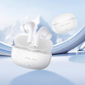 Blavec ausinės Bluetooth TWS BW-02 Carbon (BW02-W) baltos spalvos - Image 3