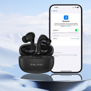 Blavec ausinės Bluetooth TWS BW-02 Carbon (BW02-B) juodos spalvos - Image 7