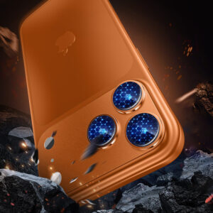 Apsauginis stiklas Tel Protect 95% AR+AF Full Metal Camera Protector on camera skirta Apple iPhone 17 Pro blue (camera island) - Image 5