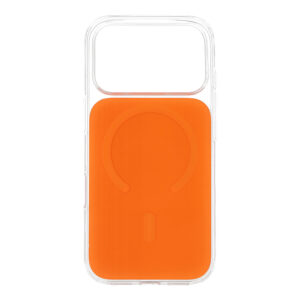 Glossy Magsafe dėklas skirtas Apple iPhone 15 oranžinės spalvos - Image 3