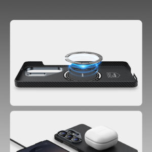 Benks Magnetic Armor Air Kevlar dėklas Metal Frame 600D (J049) skirtas Samsung Galaxy S26 Plus black - Image 5