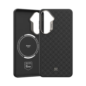Benks Magnetic Armor Pro Armor Grid Kevlar dėklas Metal Frame 600D (H048) skirtas Samsung Galaxy S26 black - Image 2
