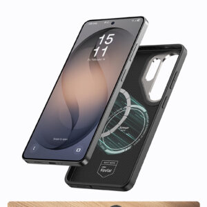 Benks Magnetic Armor Pro Armor Grid Kevlar dėklas Metal Frame 600D (H048) skirtas Samsung Galaxy S26 black - Image 9
