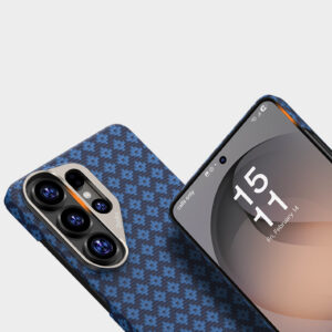 Benks dėklas Magnetic Armor Air Armor Grid Kevlar Metal Frame 600D (A048) skirtas Samsung Galaxy S26 mėlynos spalvos - Image 8