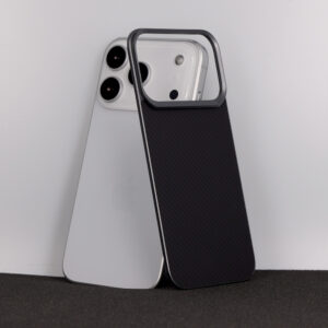 Liavec Carbon Layer Magsafe Aramid Fiber Cover skirtas Apple iPhone 17 Pro Max black - Image 2