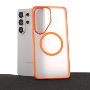 Liavec Soft dėklas Metal Frame skirtas Samsung Galaxy S26 Ultra orange - Image 6