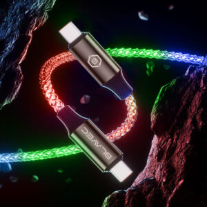Blavec Kabel Neon - TYP C į Typ C - PD 60W 3A 1 m. (CNE-CC3L1) su RGB - Image 4