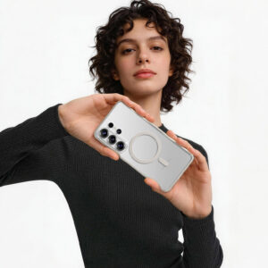 Rock dėklas Crystal Armor Series Magnetic skirtas Samsung Galaxy S26 Ultra juodos spalvos - Image 3