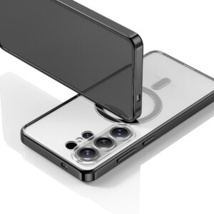 Rock dėklas Crystal Armor Series Magnetic skirtas Samsung Galaxy S26 Ultra juodos spalvos - Image 9