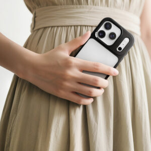 Rock dėklas Guard Lens Protection Series skirtas Apple iPhone 17 skaidrus-juodas - Image 4