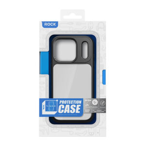 Rock dėklas Guard Lens Protection Series skirtas Apple iPhone 17 skaidrus-juodas - Image 8