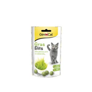 GimCat Grasbits skanėstai katėms su žole 50g