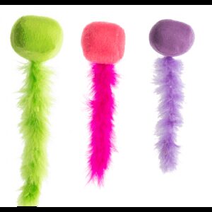 GIMCAT žaislas katėms švelni uodega ir kamuoliukas su katžole