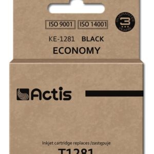 Actis KE-1281 rašalas (pakaitinis Epson T1281; standartinis; 15 ml; juodas)
