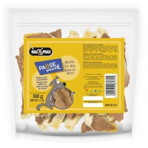 Hau&Miau triušių ausys su vištiena 500g - Image 2