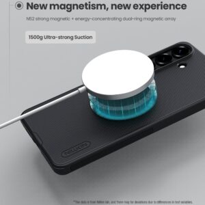 Nillkin Super Frosted PRO Magnetic Back dėklas skirtas Samsung Galaxy S26+ juodos spalvos - Image 2