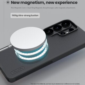 Nillkin Super Frosted PRO Magnetic Back dėklas skirtas Samsung Galaxy S26 Ultra juodos spalvos - Image 2