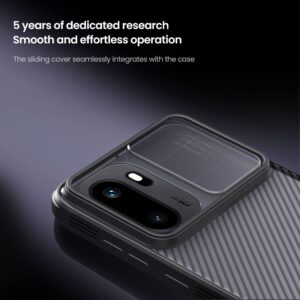 Nillkin CamShield PRO Hard dėklas skirtas OnePlus 15R skaidrus juodos spalvos - Image 2