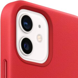 MHK73ZM/A Apple Leather Magsafe dėklas skirtas Apple iPhone 12 Mini Red