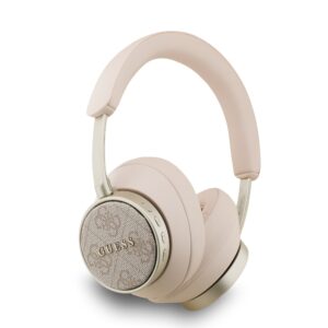Guess PU Leather 4G Classic Logo ENC belaidrės ausinės rožinės spalvos - Image 2