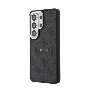 Guess PU Leather 4G Gold Frame Magnetic dėklas skirtas Samsung Galaxy S26 Ultra juodos spalvos