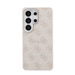 Guess PU Leather 4G Gold Frame Magnetic dėklas skirtas Samsung Galaxy S26 Ultra rožinės spalvos - Image 2