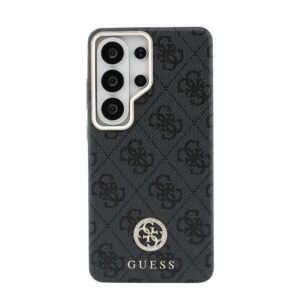 Guess PU Leather 4G Strass Logo Gold Frame Magnetic dėklas skirtas Samsung Galaxy S26 Ultra juodos spalvos - Image 2