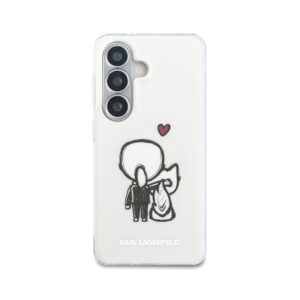 Karl Lagerfeld IML K&CH Back Logo Magnetic dėklas skirtas Apple iPhone Samsung Galaxy S26 skaidrus - Image 2