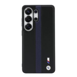 BMW M PU Leather Perforated Stripes and Metal Logo Magnetic dėklas skirtas Samsung Galaxy S26 Ultra Blue - Image 2