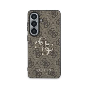 Guess PU 4G Metal Logo dėklas skirtas Samsung Galaxy S26 rudos spalvos - Image 2