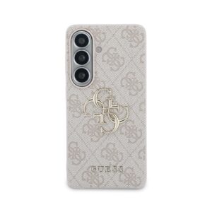 Guess PU 4G Metal Logo dėklas skirtas Samsung Galaxy S26+ rožinės spalvos - Image 2
