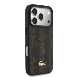 Lacoste PVC Blend MagSafe Case + Wallet for Apple iPhone 17 Pro Max rudos spalvos - Image 2