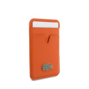 Lacoste PU Iconic Petit Pique MagSafe Wallet oranžinės spalvos - Image 2