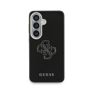 Guess PU 4G Resin Metal Logo dėklas skirtas Samsung Galaxy S26+ juodos spalvos - Image 2